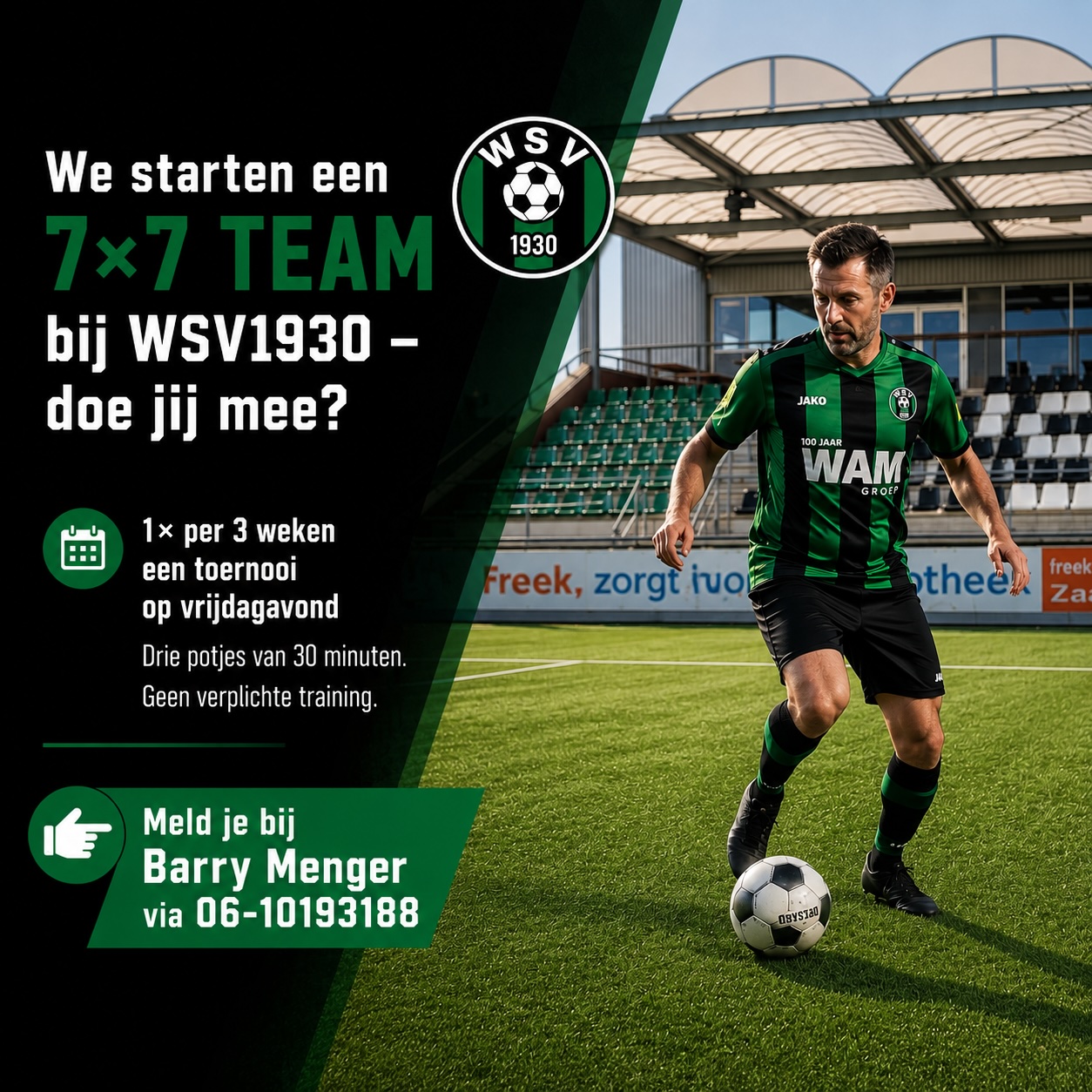 WSV’30 start met een 7×7-team voor 35plus
