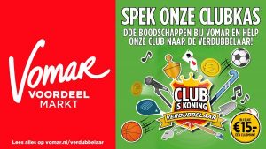 Club is Koning jaarbedrag verdubbelen!