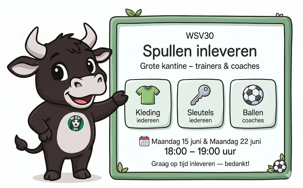 Inleveren materialen Jeugdteams